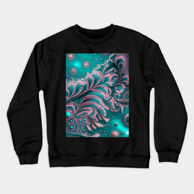 Other Worldly Designs- nebulas, stars, galaxies, planets with feathers Crewneck Sweatshirt by BirdsnStuff