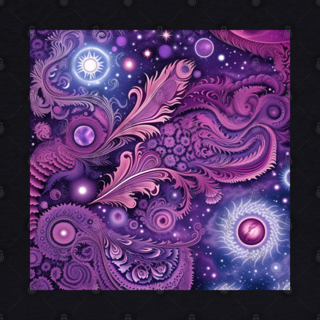 Other Worldly Designs- nebulas, stars, galaxies, planets with feathers by BirdsnStuff