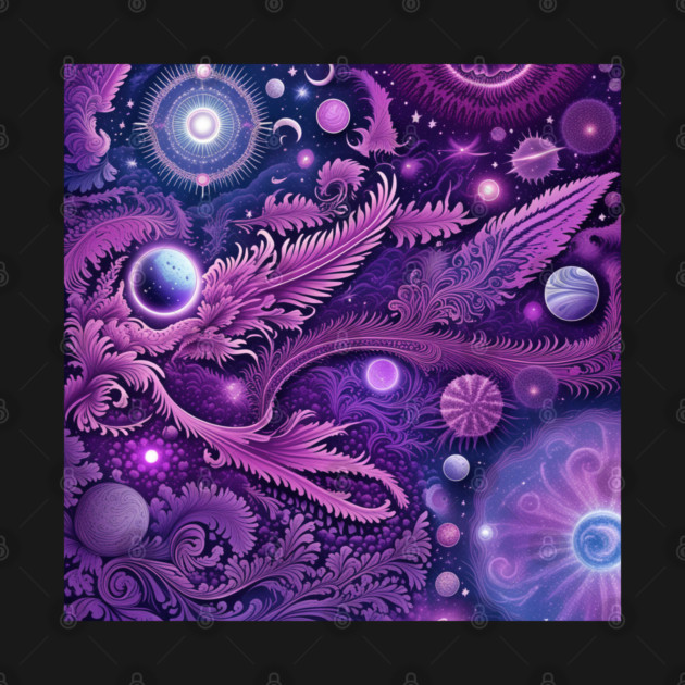 Other Worldly Designs- nebulas, stars, galaxies, planets with feathers by BirdsnStuff