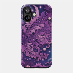 Other Worldly Designs- nebulas, stars, galaxies, planets with feathers Phone Case