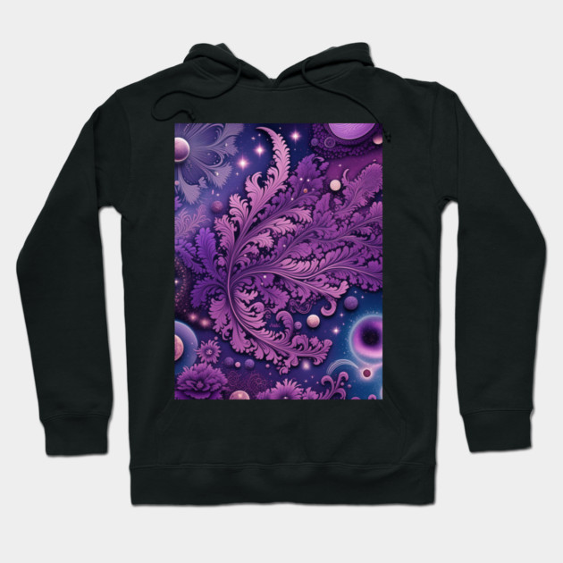Other Worldly Designs- nebulas, stars, galaxies, planets with feathers Hoodie by BirdsnStuff