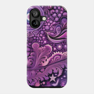 Other Worldly Designs- nebulas, stars, galaxies, planets with feathers Phone Case