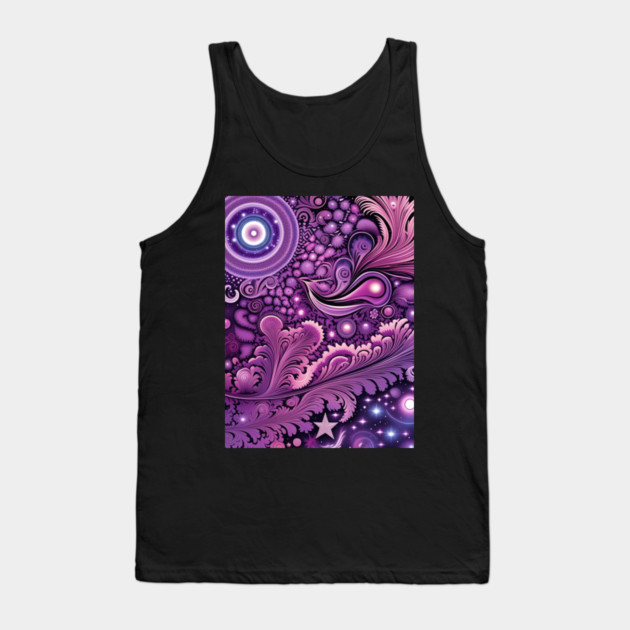 Other Worldly Designs- nebulas, stars, galaxies, planets with feathers Tank Top by BirdsnStuff