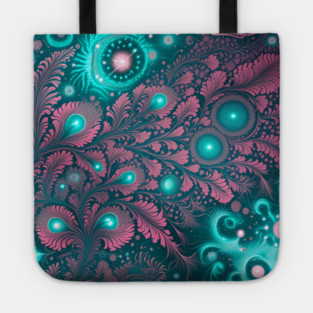 Other Worldly Designs- nebulas, stars, galaxies, planets with feathers Tote