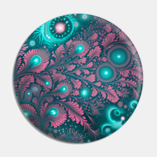 Other Worldly Designs- nebulas, stars, galaxies, planets with feathers Pin