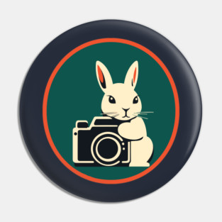 Bunny Photographer Pin