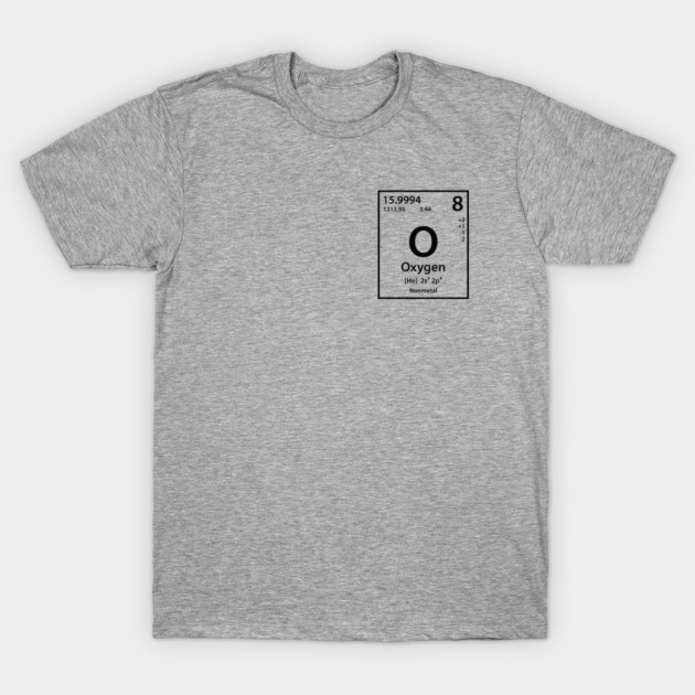 Oxygen Periodic Element Corner Logo Shirt T-Shirt by Periodic Tees