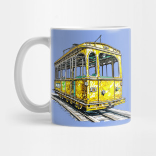 Yellow Cable Car Mug