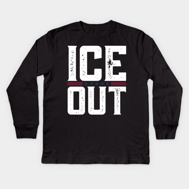 ice-out Kids Long Sleeve T-Shirt by BlackMeme94