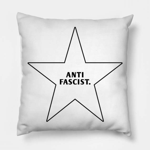 Anti Fascist With Star Pillow by BlackMeme94