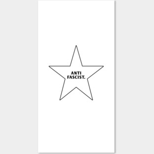 Anti Fascist With Star Posters and Art