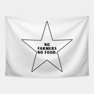 No Farmers No Food Tapestry