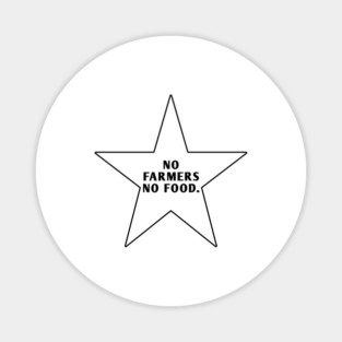 No Farmers No Food Magnet