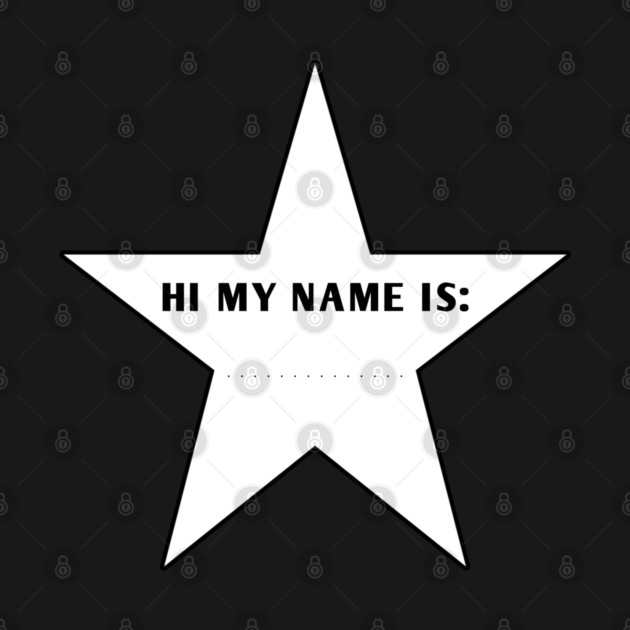 Hi My Name Is With Star by BlackMeme94