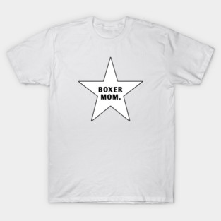 Boxer Mom With Star T-Shirt