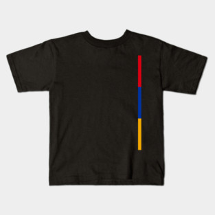 Armenia Flag - Style Stripe Kids T-Shirt