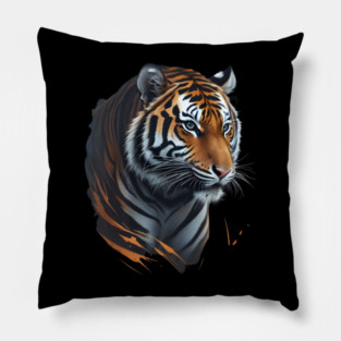 Amazing Wildlife Tiger Face Pillow