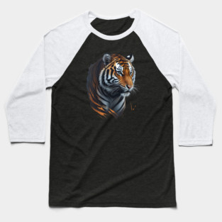 Amazing Wildlife Tiger Face Baseball T-Shirt