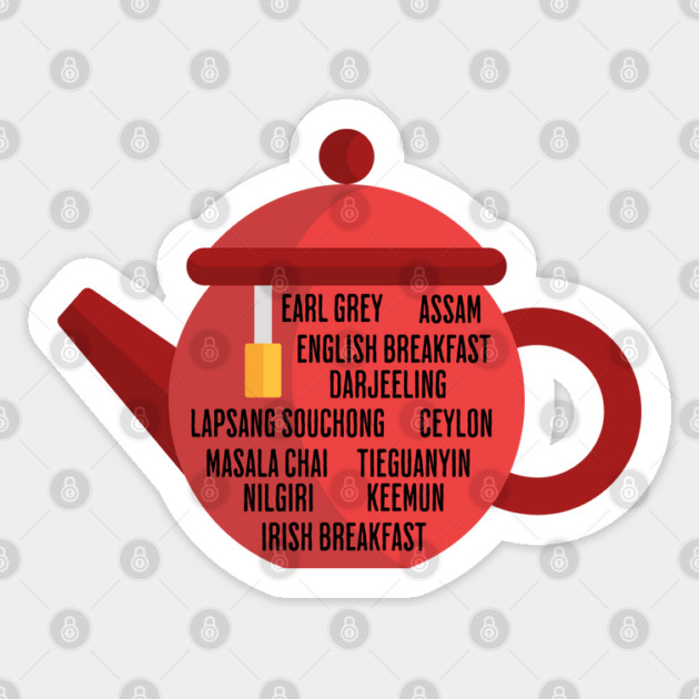 Best Black Teas Teapot Sticker by HolidayBug