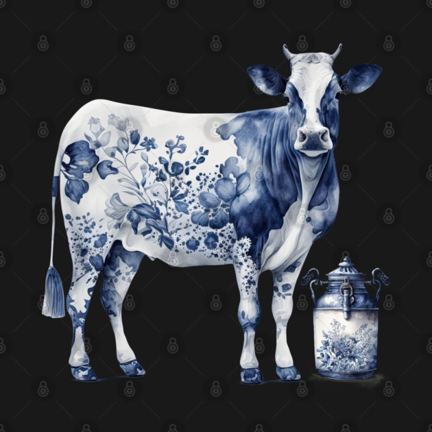 Delftware Cow and Milk Jar by HolidayBug