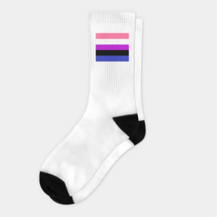 gender fluid pride flag Socks