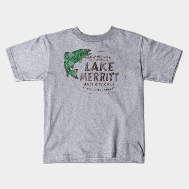 Lake Merritt Bait & Tackle Kids T-Shirt by mikelcal