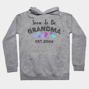 soon to be grandma est 2024 Hoodie