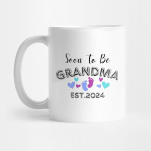 soon to be grandma est 2024 Mug
