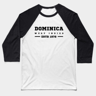 Dominica Estb 1978 West Indies Baseball T-Shirt