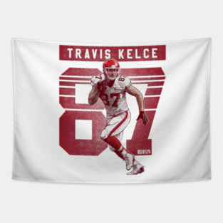 Travis Kelce Kansas City Retro Tapestry