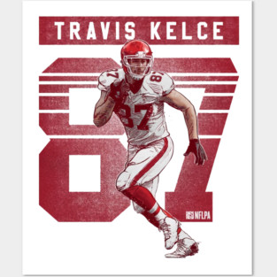 Travis Kelce Kansas City Retro Posters and Art