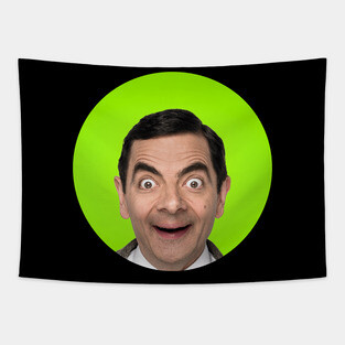 Mr Bean Green Tapestry