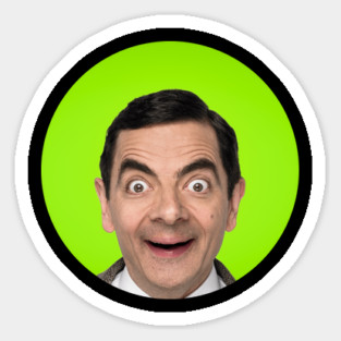 Mr Bean Green Sticker