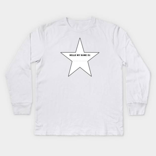 Hello my name is Kids Long Sleeve T-Shirt by BlackMeme94