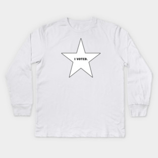 I Voted Kids Long Sleeve T-Shirt