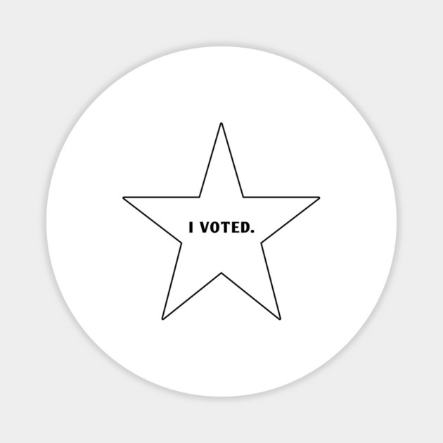 I Voted Magnet by BlackMeme94