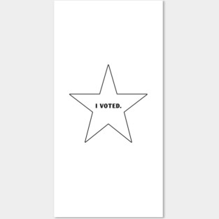 I Voted Posters and Art