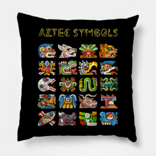 Aztec Symbols Pillow