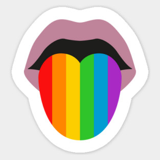 Pride Tongue LGBT Sticker