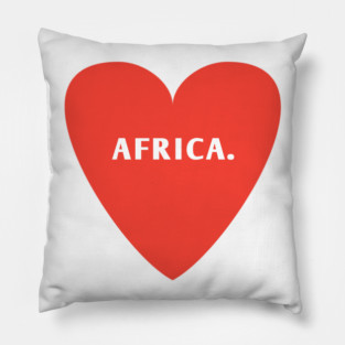 I Love Africa Pillow