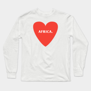 I Love Africa Long Sleeve T-Shirt