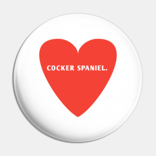 Cocker Spaniel Lover Pin