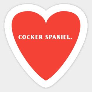Cocker Spaniel Lover Sticker