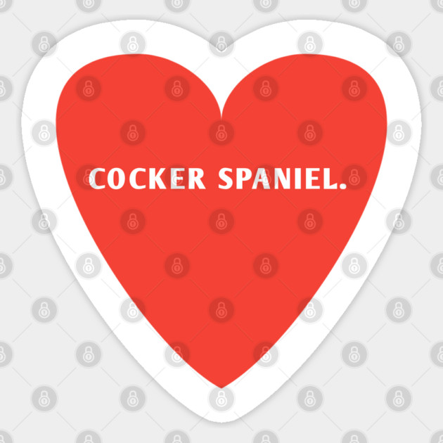 Cocker Spaniel Lover Sticker by BlackMeme94