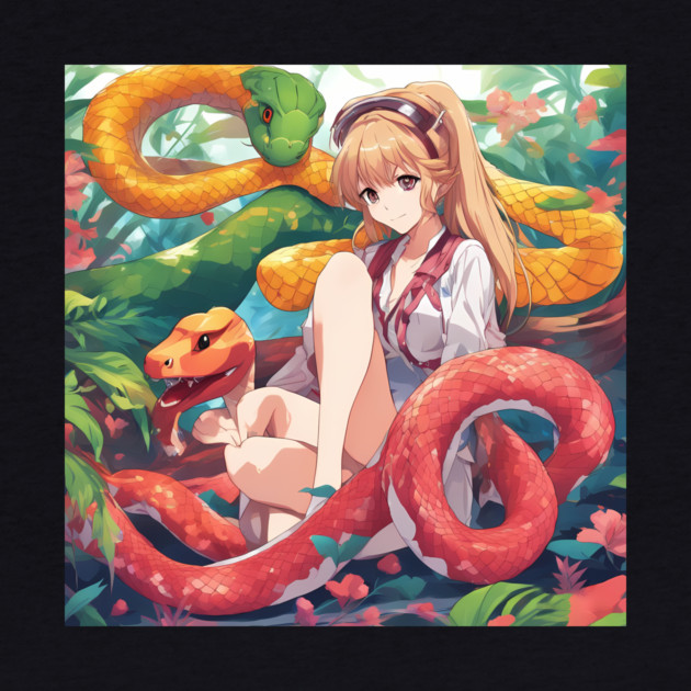 adventure snake red by animegirlnft