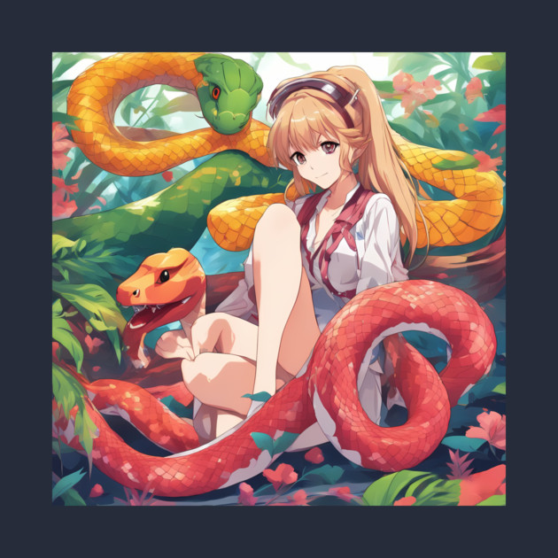 adventure snake red by animegirlnft