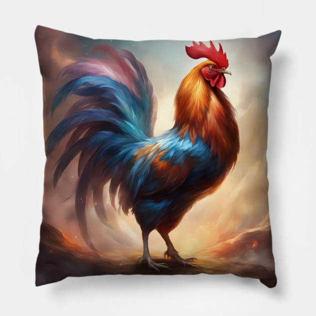 Cluck and Co Pillow by animegirlnft