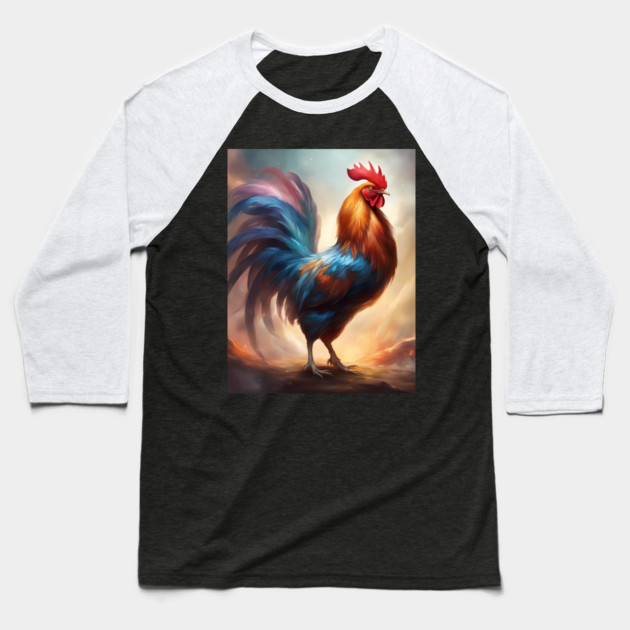 Cluck and Co Baseball T-Shirt by animegirlnft