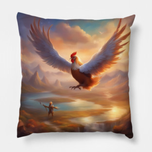 The Coop Caper Pillow