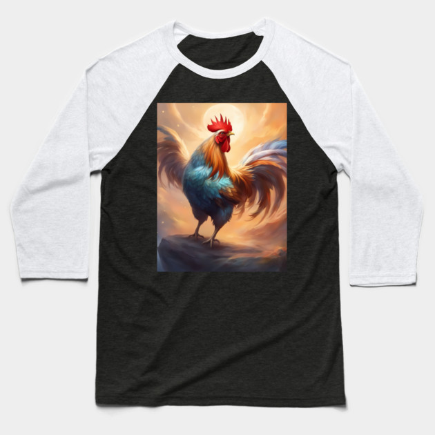 delectable world of chicken Baseball T-Shirt by animegirlnft